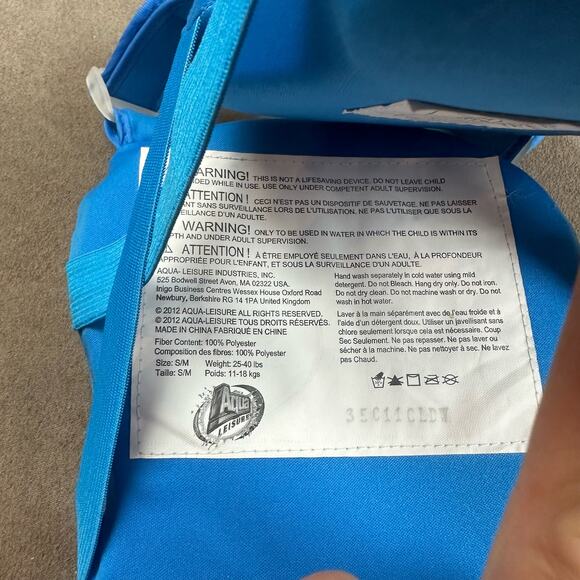 SwimSchool Blue Progressive Swim Trainer Size S M Small Medium 25-50 Pounds - Picture 5 of 6